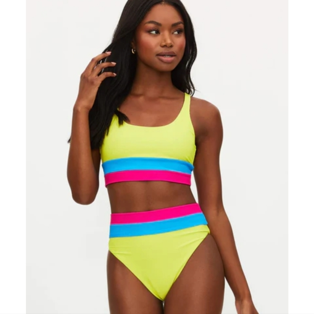New!Beach Riot Makenzie Top with Matching Bottom Bikinis Swimsuit